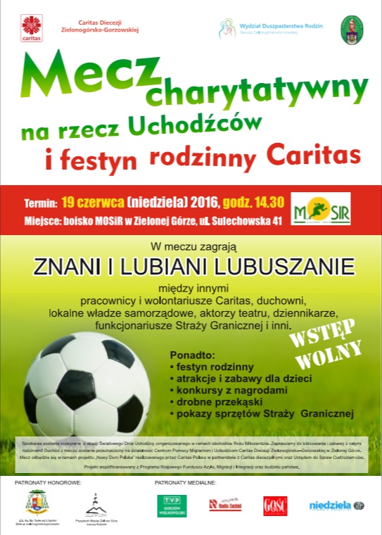 Plakat mecz uchodzcy 2016