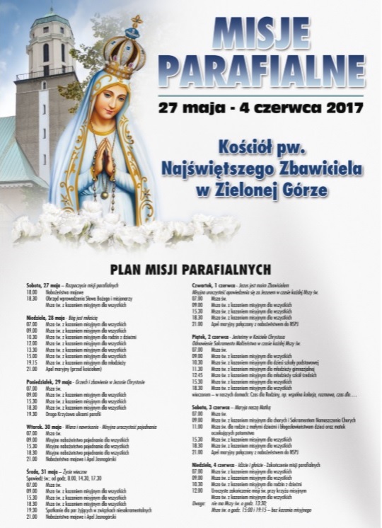 Plan Misji Parafialne 2017